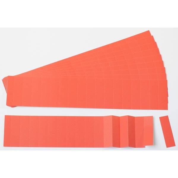 Einsteckkarten für 34mm Einsteckschiene 40x32mm rot VE=90 Stück