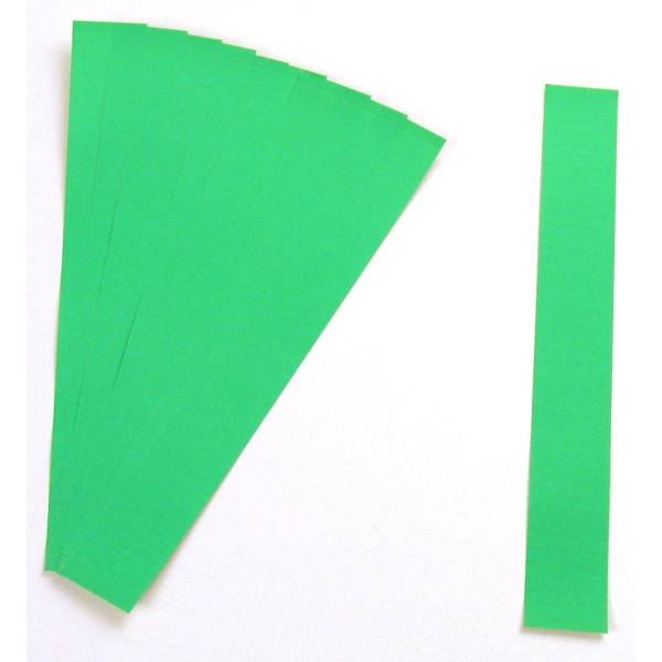 Einsteckkarten für 34mm Einsteckschiene 70x32mm hellgrün VE=90 Stück