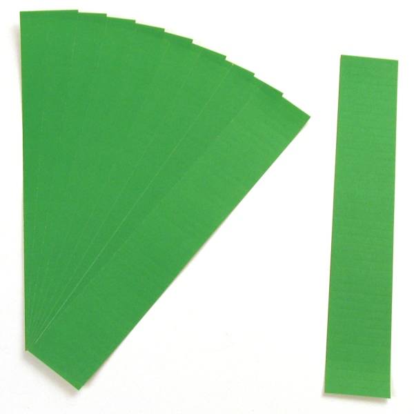 Einsteckkarten für 34mm Einsteckschiene 70x32mm moos VE=90 Stück