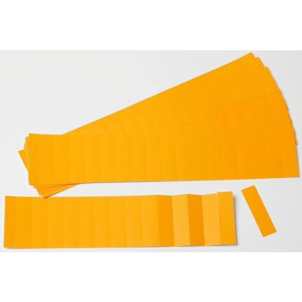 Einsteckkarten für 34mm Einsteckschiene 420x297mm orange VE=5 Bogen-0