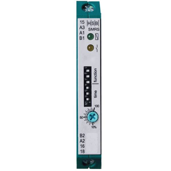 Zeitrelais SMRS Multifunktional 230 V AC u. 24V AC/DC, Zeitbereich: 0,05s - 30min, 1 Wechsler
