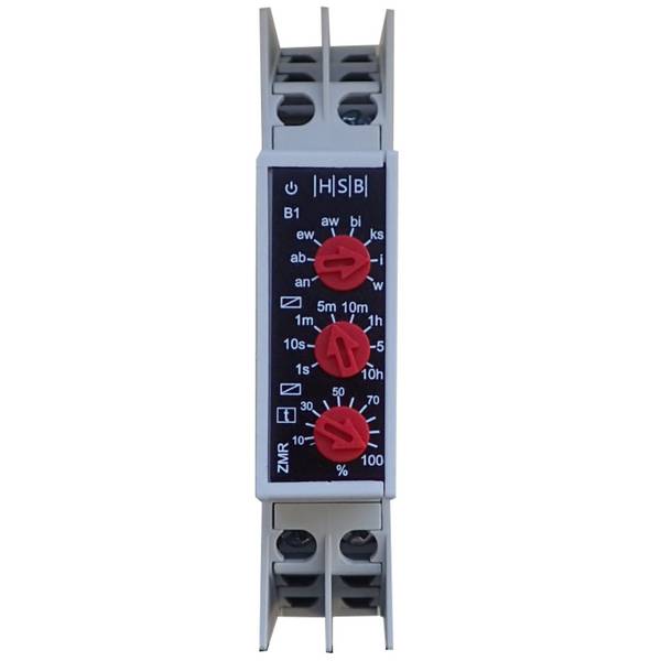 Zeitrelais ZMR2 Multifunktional 230 V AC u. 24V AC/DC, Zeitbereich: 0,01s - 10h, 2 Wechsler