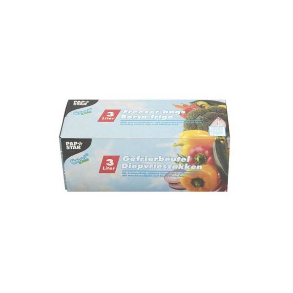 PAPSTAR Gefrierbeutel 3 Liter, 250 x 320 mm, transparent