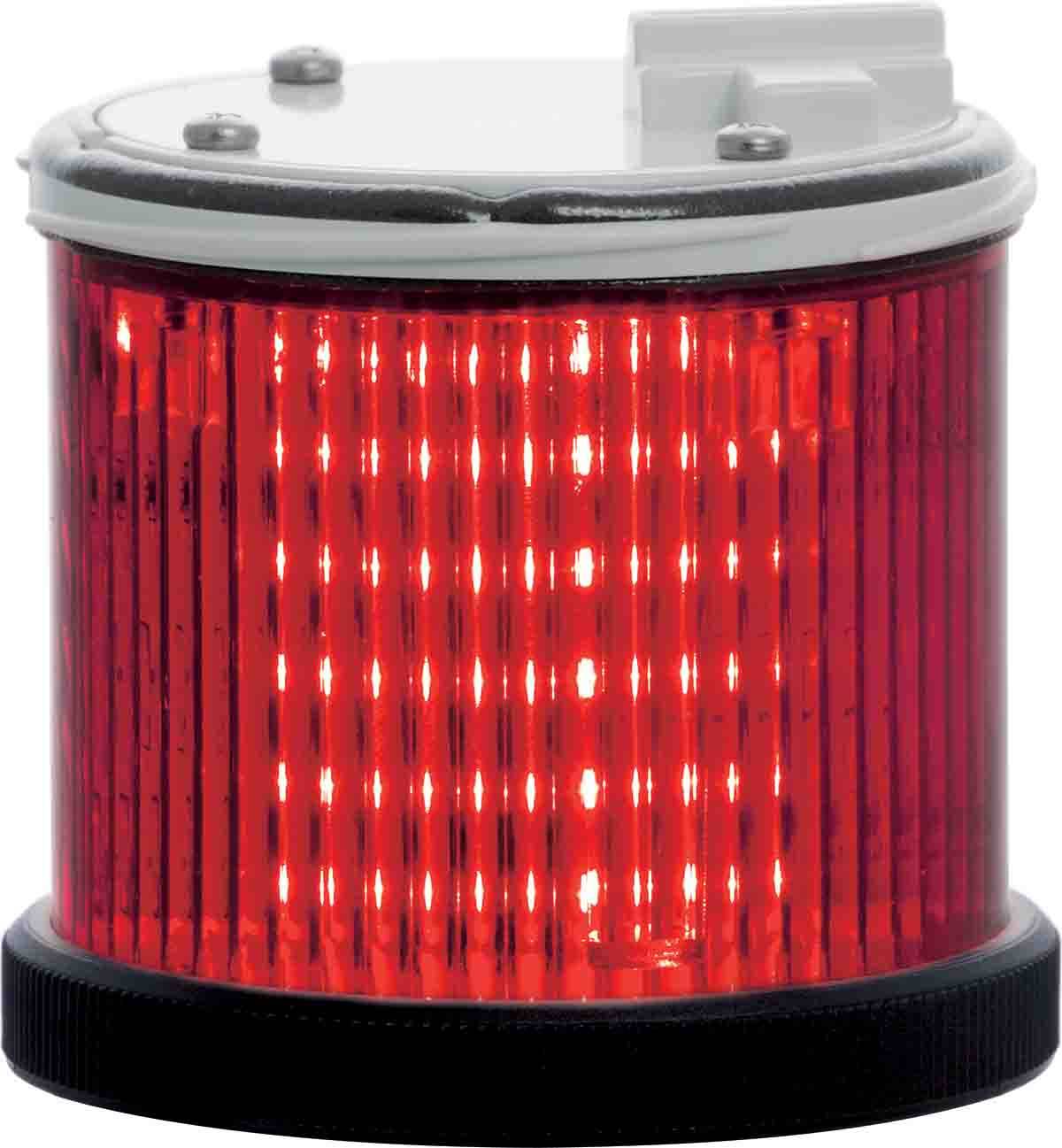 RS PRO, LED Blitz Signalleuchte Rot, 110 → 230 V ac, Ø 77mm x 45mm
