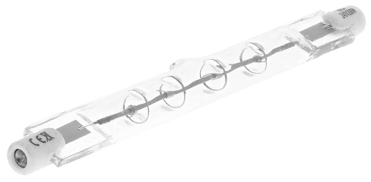 RS PRO Infrarotlampe, Klar, 200 W, R7S, 230 V, 118 mm lang, 20mm Ø, 8000h Lebensdauer