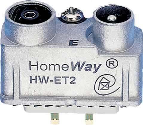 HomeWay GmbH E Modul SAT/BK/FM Einzelanschluss HW-ET2 HAXHSM-G0200-C002-0
