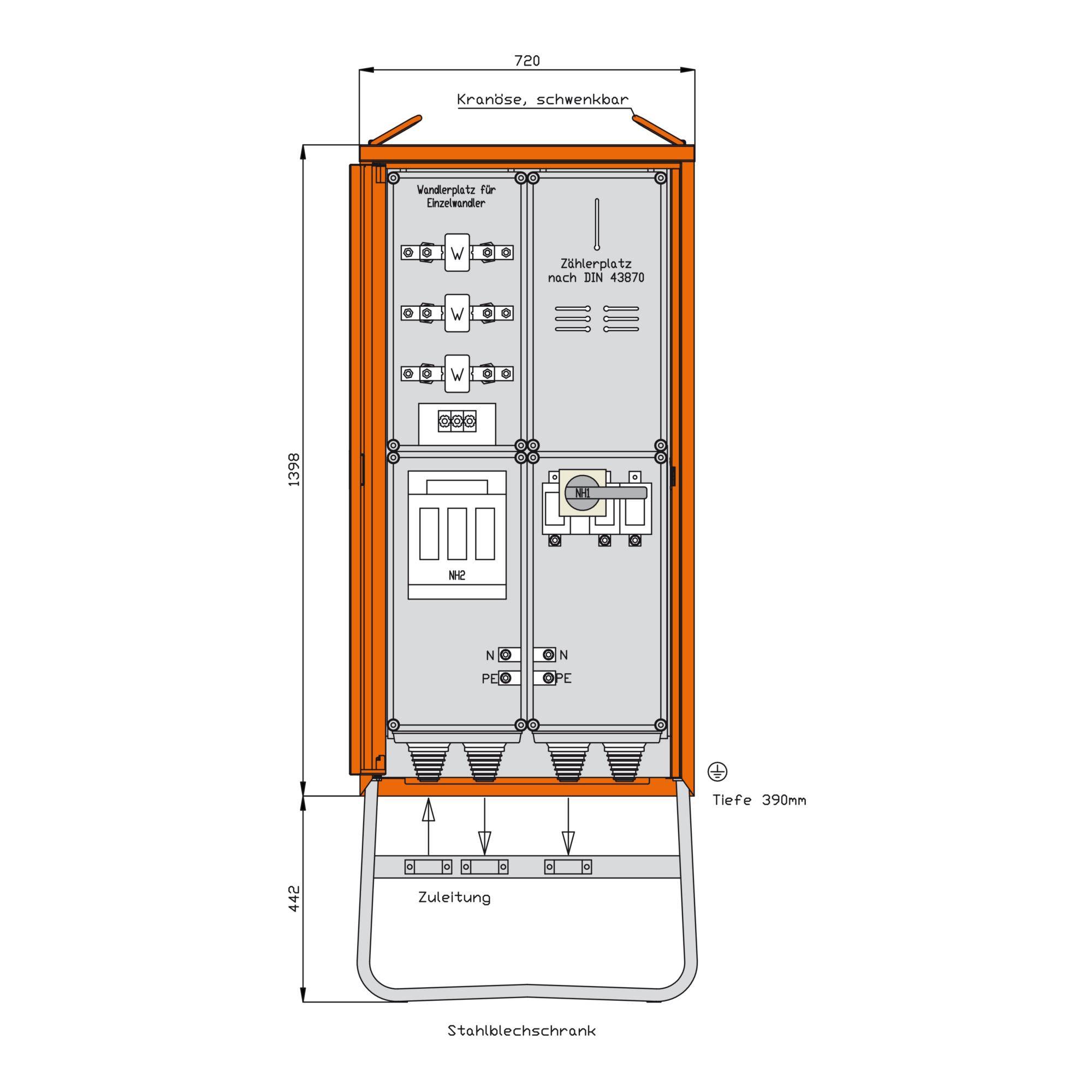Walther Werke Anschlussschrank WA0031H-0