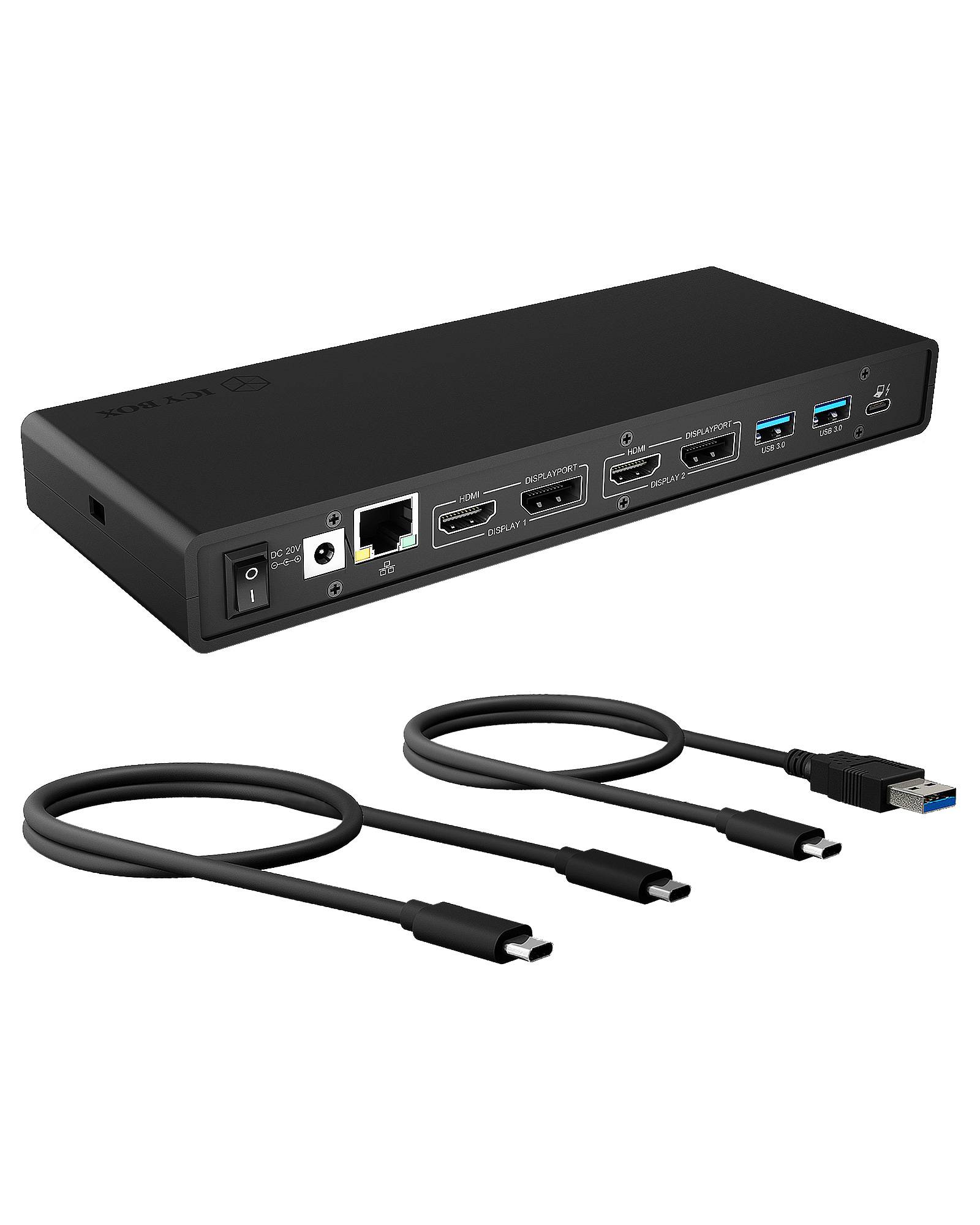 IB-DK2245AC, DisplayLink™, 2x DisplayPort™ oder 2x HDMI® Schnittstelle bis zu 4096x2160@60 Hz-0