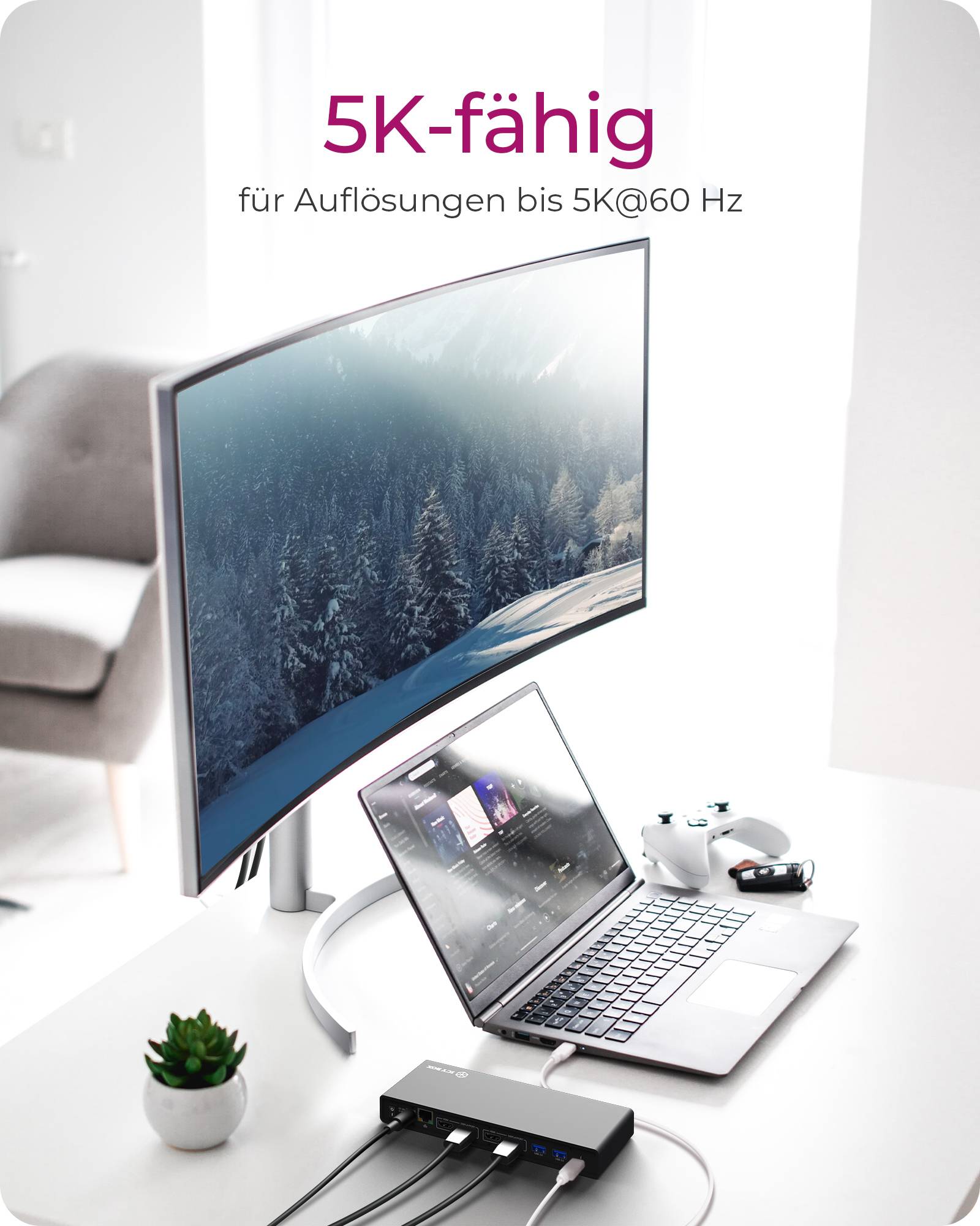 IB-DK2245AC, DisplayLink™, 2x DisplayPort™ oder 2x HDMI® Schnittstelle bis zu 4096x2160@60 Hz-2