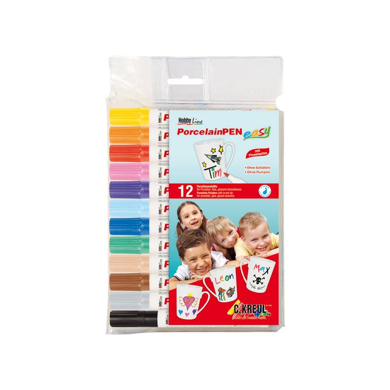 KREUL Porcelain Marker medium "Junior", 12er-Set