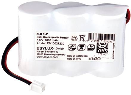 ESYLUX Ersatzakku SLBFLPBA.NiCd1800mAh