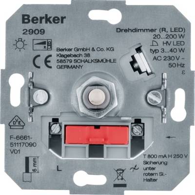 1St. Berker 2909 Drehdimmer (R LED) Lichtsteuerung-0