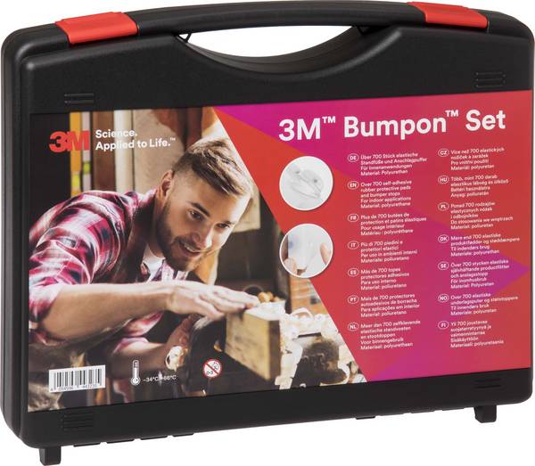 3M Deutschland Elastikpuffer Koffer 700St, tranp. u. sw SET 017