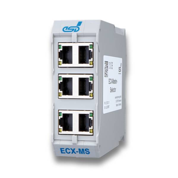 esd ECX-Master-Selector Dual Ethernet-Master-Selector für kabelredundante EtherCAT®, Sercos III, PROFINET®, ... -Master