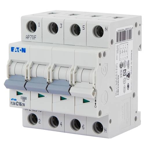 Eaton 242517 PLSM-B16/3N-MW Leitungsschutzschalter 3polig 16 A 400 V/AC-1