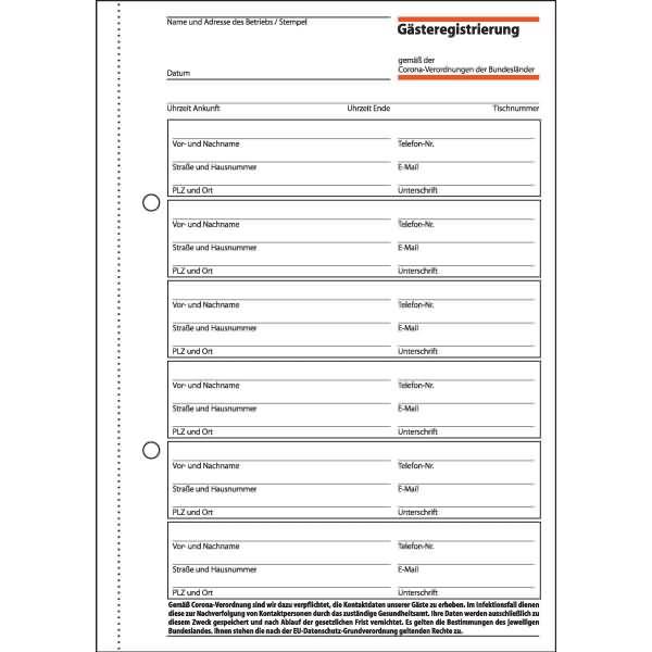 Formularbuch Gästeregistrierung A5 100 Blatt-1