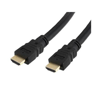 econ connect HDMI2.0b Anschlusskabel UHD High Quality 2 x Typ A Stecker, schwarz, vergoldet 1.5 m