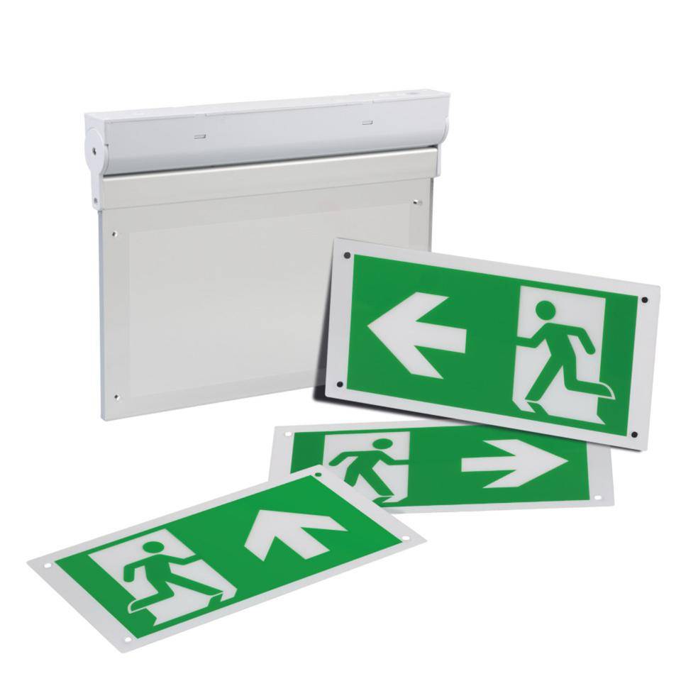 b-lite LED-Rettungsleuchte L-Lux Standard ECO,manuelle Testfunktiion, 307x232x35mm-1