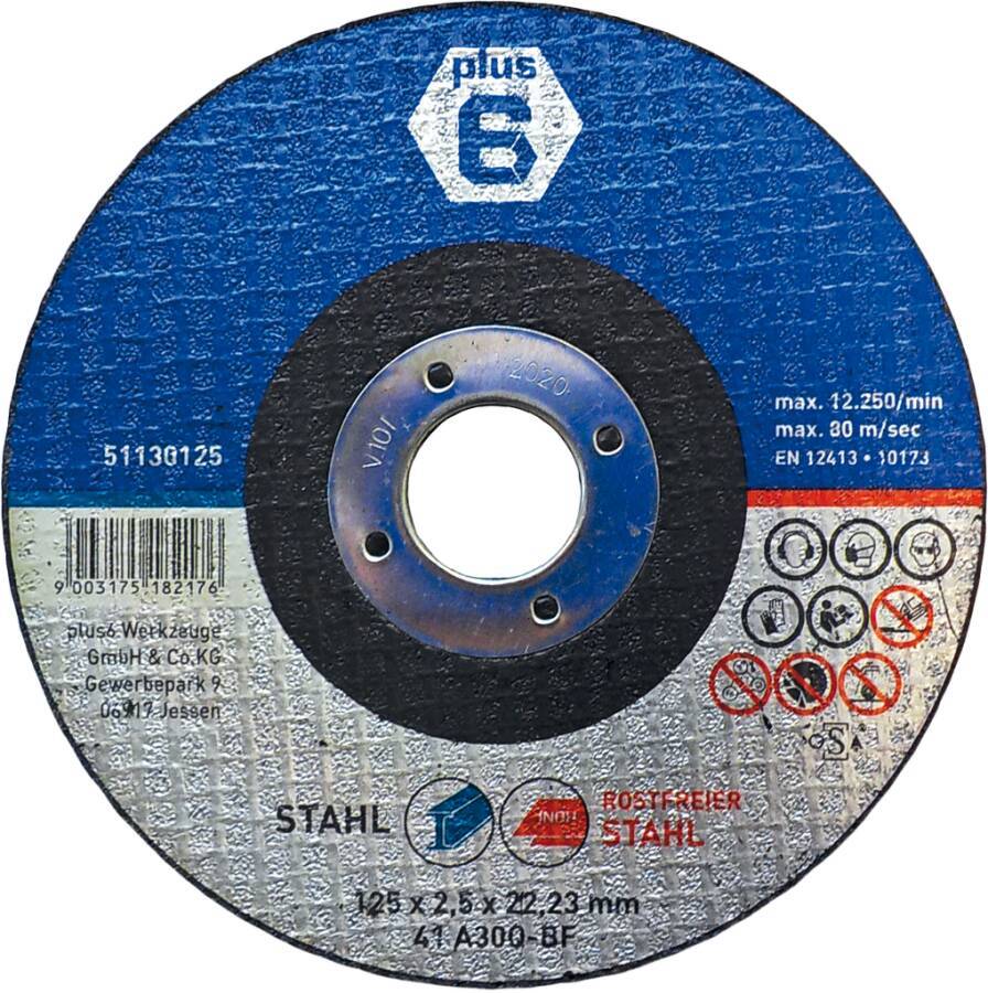 Trennscheibe Stahl oder Edelstahl plus6 51130230 Ø 230 mm Breite 3,0 mm Bohrung 22,23 mm-0