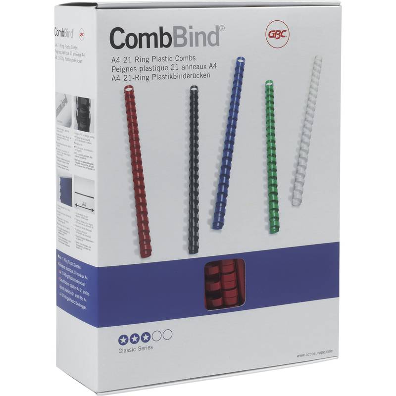 GBC Plastikbinderücken CombBind, DIN A4, 51 mm, weiß-0