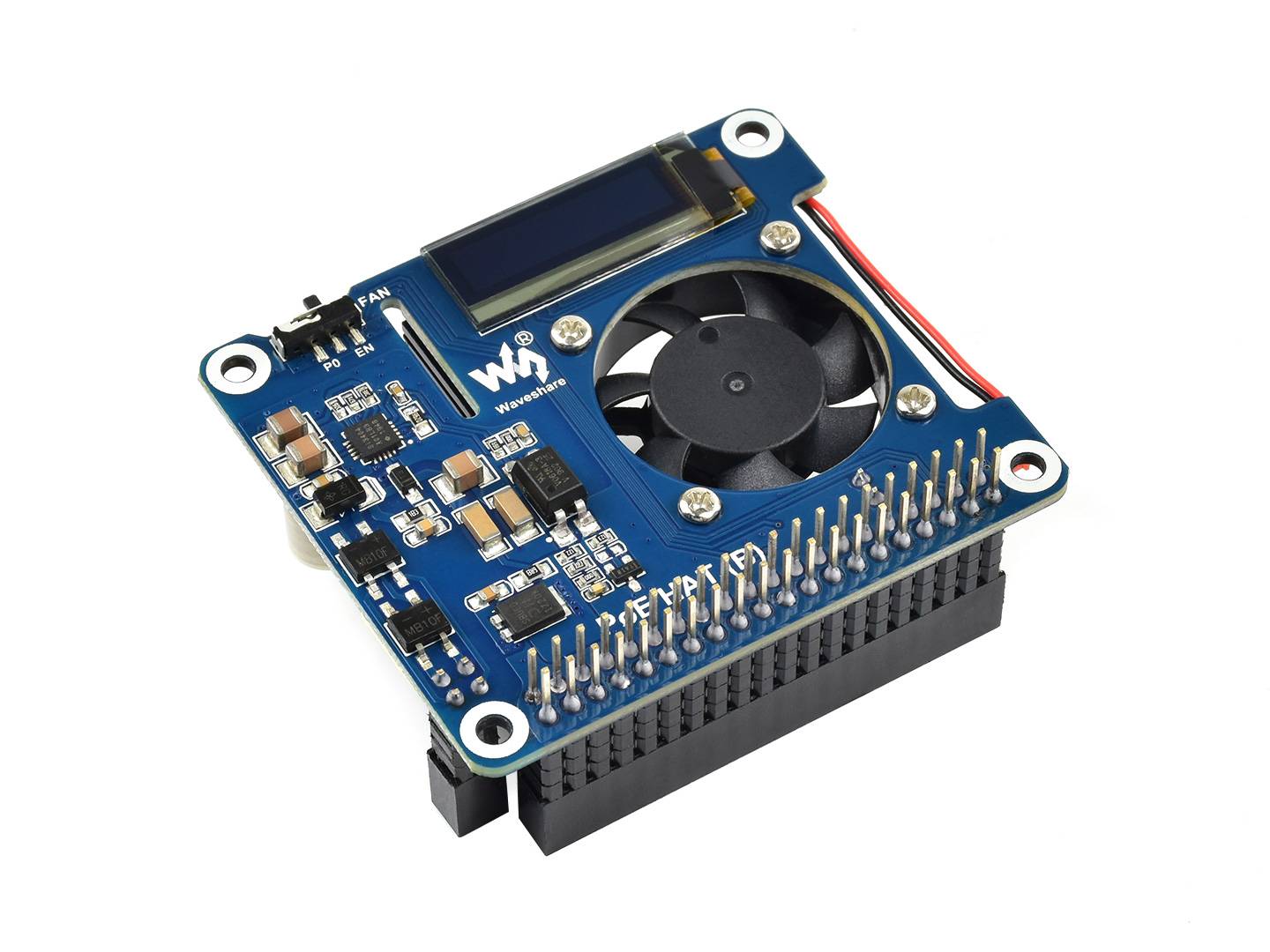 WaveShare Power over Ethernet HAT(B) for Raspberry Pi 3B+/4B and 802.3af PoE Network 18014-0