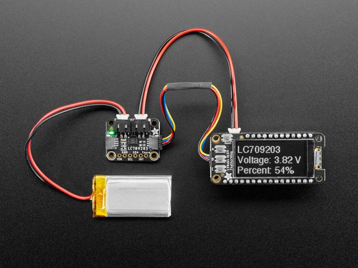 Adafruit LC709203F LiPoly / LiIon Fuel Gauge and Battery Monitor 4712-0