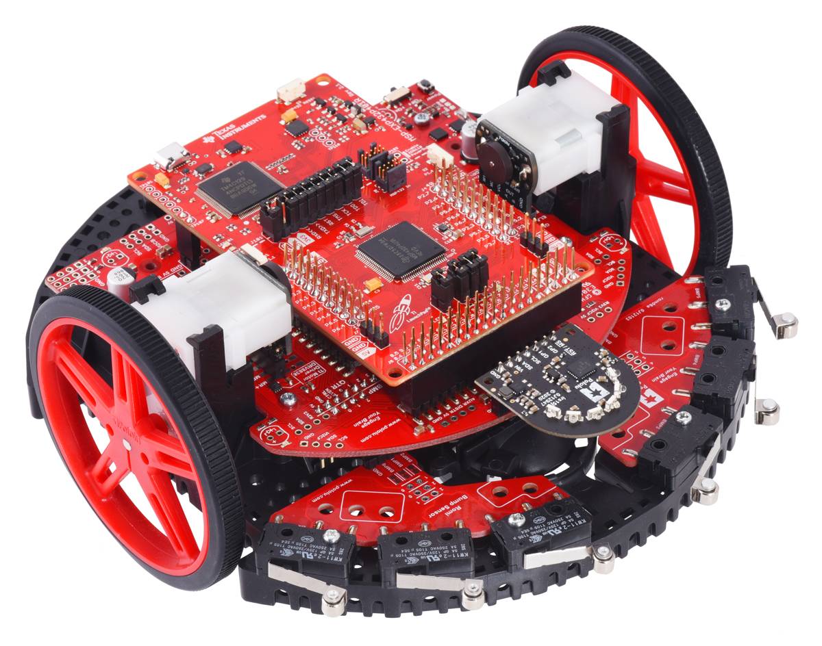 Pololu 3-Channel Wide FOV Time-of-Flight Distance Sensor for TI-RSLK MAX Using OPT3101-3