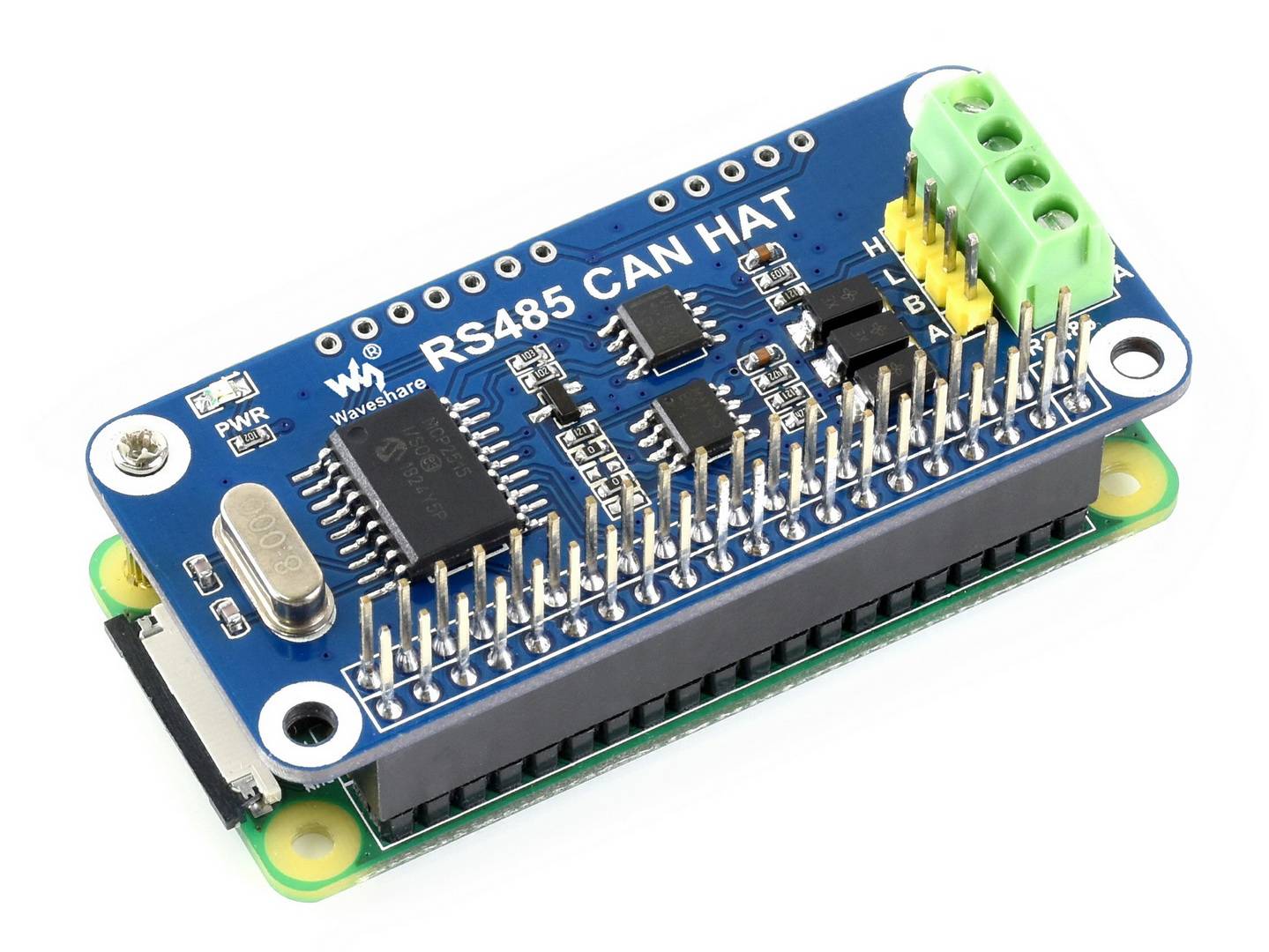 WaveShare RS485 CAN HAT for Raspberry Pi 40PIN GPIO SPI-Schnittstelle-1