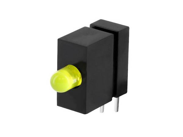 Vossloh-Schwabe Optoelectronics LED Halter mit 1 x 3 mm LED, gelb, anreihbar