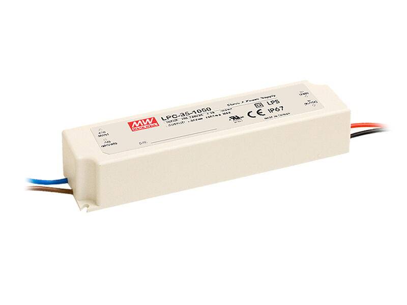 Mean Well IDLC-45-1050 LED-Trafo LED-Treiber Konstantstrom 45.15W 1050mA 26-4 