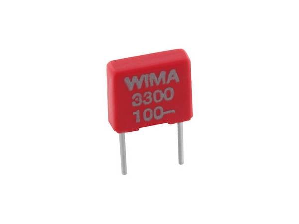 WIMA Polyester-Kondensator FKS 2 2,2 nF ± 5% 100 V Rastermaß 5 mm