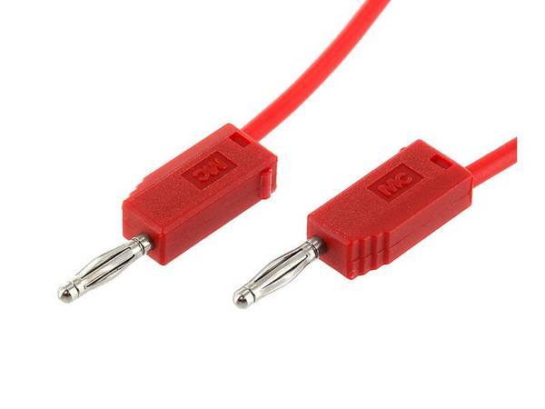 Stäubli LK205-X Messleitung Lamellenstecker 2 mm Lamellenstecker 2 mm 30.00 cm Rot 1 St.