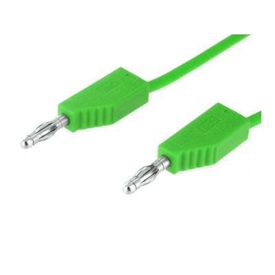 Stäubli LK425-A/X Verbindungsleitung 25 cm grün beiseitig mit stapelbarem 4 mm Lamellenstecker