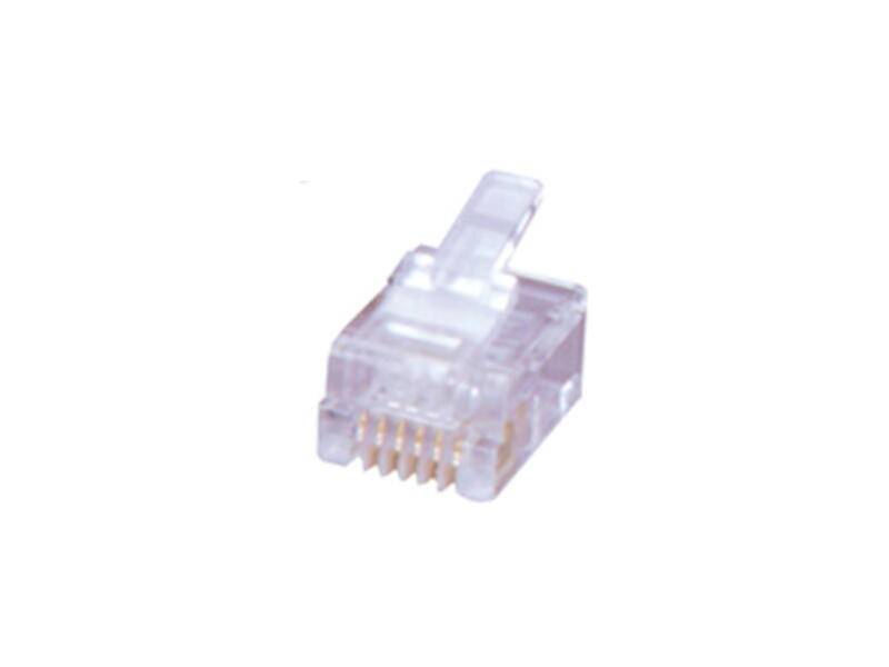 Encitech Connectors AB RJ126P6CR Modular-Stecker ungeschirmt 6P6C 50µ" Gold-0