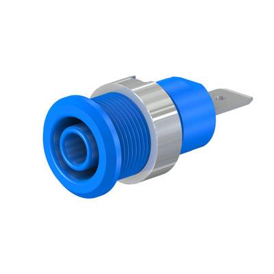 Stäubli SLB4-F6,3/N-X Sicherheits-Laborbuchse Buchse, Einbau Stift-Ø: 4 mm Blau 1 St. Piece-0