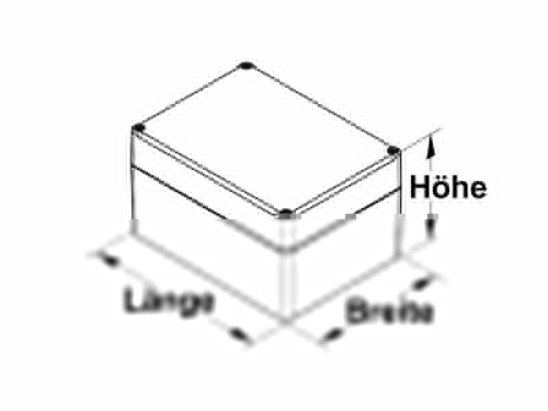 BOPLA Gehäuse Euromas II 120 x 80 x 57 mm ABS hellgrau-2
