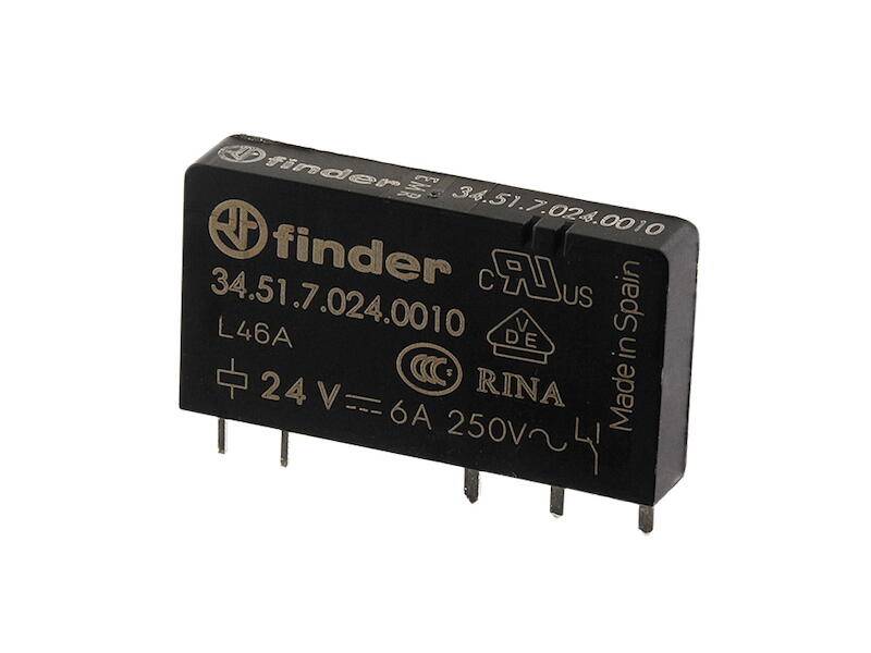 FINDER Relais 1x Wechsler 6 A 12 Vdc