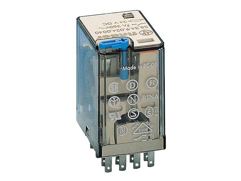 finder Steckrelais 1 VPE (10 Stück) 24 V/DC 7 A (55.34.9.024.0090)