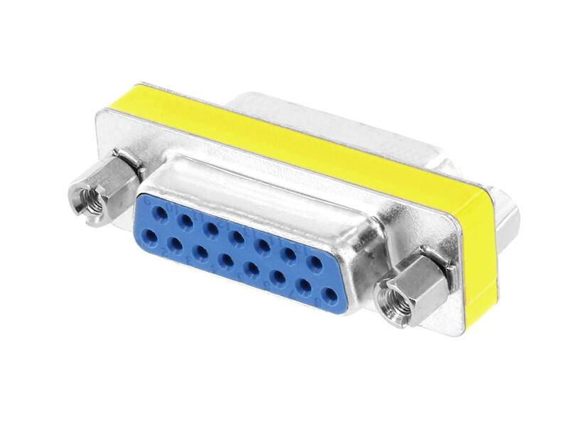 Encitech Connectors AB DMGC-1515-FF D-Sub Gender Changer Buchsenleiste 15 polig auf Buchsenleiste 15 polig-0