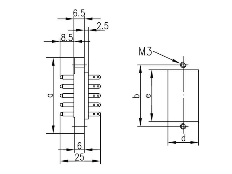 Telegärtner J00046A0906 DIN 41618 Messerleiste A 26-1