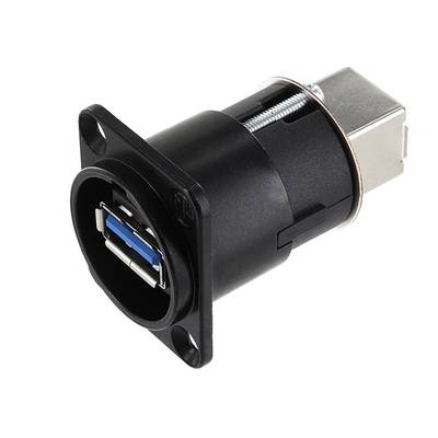 Reversible USB-Durchführung 3.0 Buchse, Einbau  Durchführung NAUSB3-B Neutrik Inhalt: 1 St.