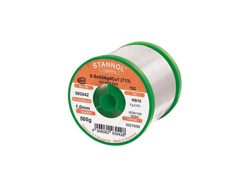 STANNOL Lötdraht HS10 500 g 1 mm TSC, bleifrei-0