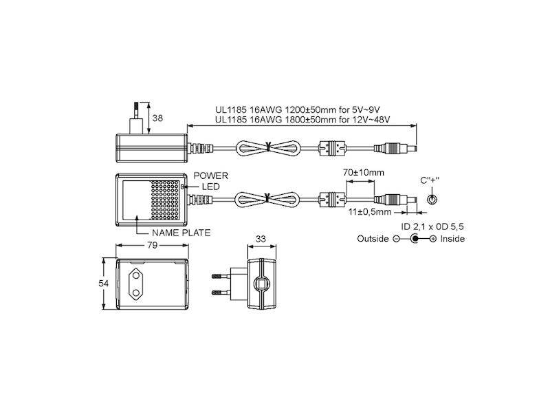 Mean Well Stecker-Netzteil Serie GSM36E medical 36 W 12 V 3 A-1