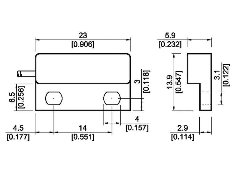 StandexMeder Reed Sensor Schraubanschluss Schließer 0,5 A 180 V-1