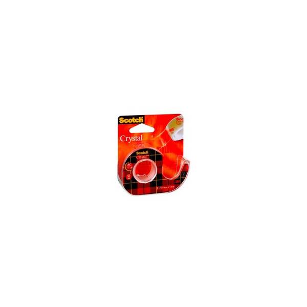 Scotch Klebefilm Crystal Clear 600, inkl. Handabroller
