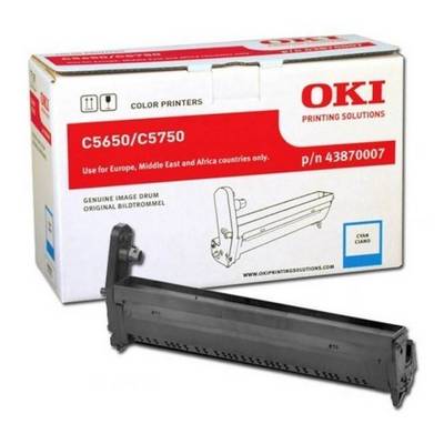 OKI Trommeleinheit Trommel Drum Unit C5650 C5750 43870007 Original Cyan 20000 Seiten-0