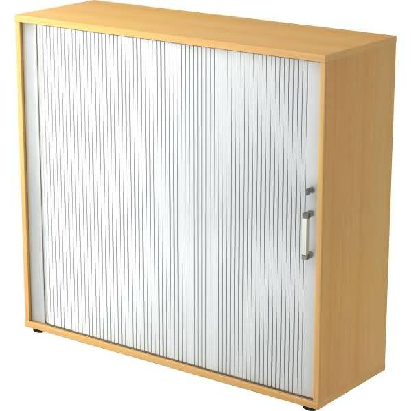 Rollladenschrank 3OH BxTxH 120x40x110cm Griff CE Buche/Silber