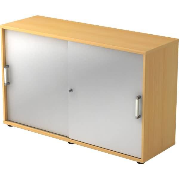 Schiebetürschrank Derie 9 2 OH BxTxH 120x40x74,8cm Griff CE Buche/Silber-0