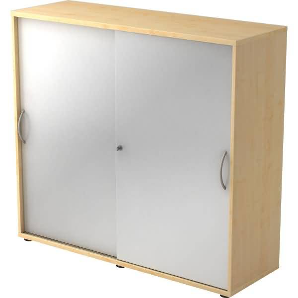 Schiebetürenschrank Serie 9 3OH BxTxH 120x40x110cm Griff BM Ahorn/Silber-0