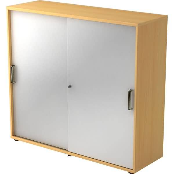 Schiebetürenschrank Serie 9 3OH BxTxH 120x40x110cm Griff SG Buche/Silber-0